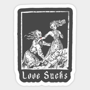 Love Sucks Sticker